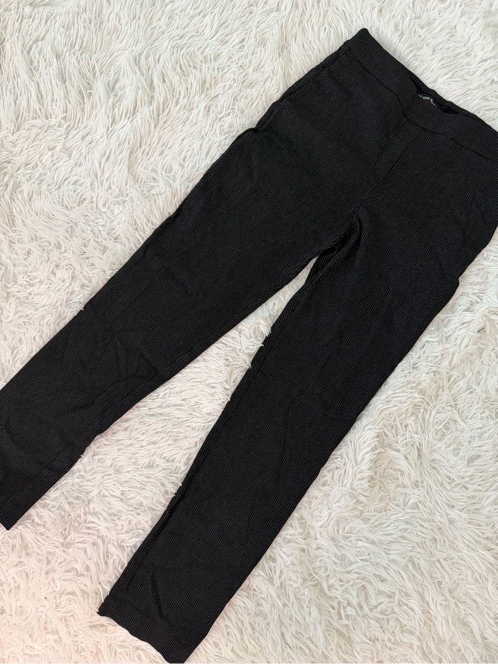 Hilary Radley Black Textured Stretch Dress Pants Size XS